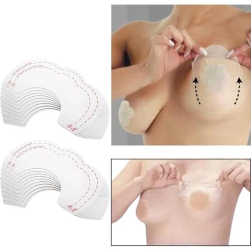 20pcs/lot womens invisible push up bare breasts chest Lift underwear bra stickers paper