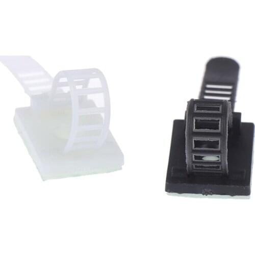 20pcs Cable Clips For Wire Tie Cable Mount Adjustable Cable Tie 18*25 Clamps Hot
