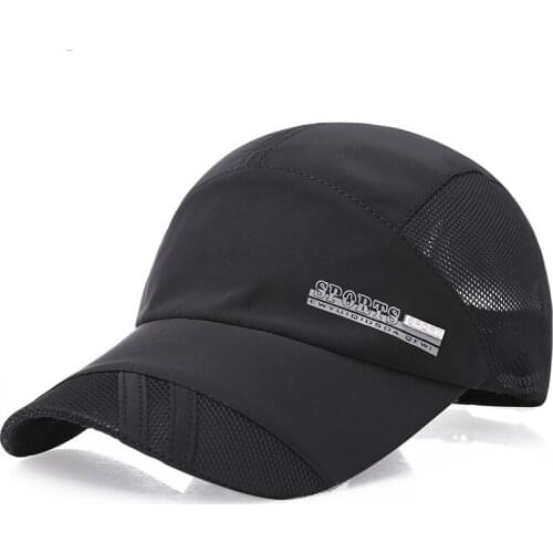 2020 Outdoor Space Mesh Baseball Cap Simple Solid Color Printing Letter Lengthen Brim Duck Tongue Sun Hat for Men Women Gifts