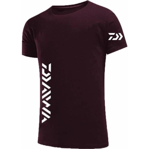 2021 Daiwa T Shirt Men Funny Daiwa Harajuku Print T-shirt 100% Cotton Summer Short Sleeve O Neck Tees Male Tops