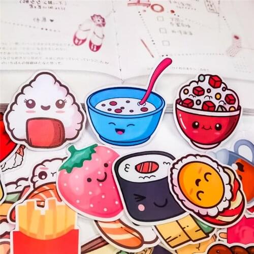 37pcs / pack Creative Cute Self-made Japanese food Scrapbooking Stickers /Decorative Sticker /DIY Craft Photo Albums Sushi