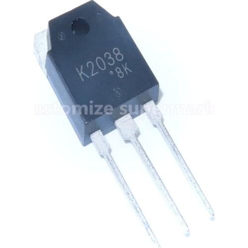 5PCS/LOT NEW K2038 2SK2038 TO-3P 800V 5A Triode transistor