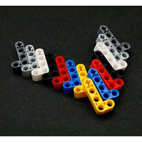 50pcs Technic Parts Liftarm 2x4 Thick Holes Studless Beam Model Crane Accessories Building Blocks Bricks Toys for children 32140