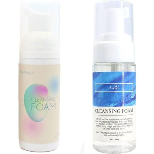 60ml Eyelashes Cleaning Foam Tools Professional Eyelashes Foam Cleaner No Stimulation Eyelash Extension Cleanser Shampoo