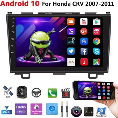 2 din Android 10 Car Radio Multimedia Player Auto Radio GPS Bluetooth FM WIFI For Honda CRV CR-V 2007 2008 2009 2010 2011 2DIN