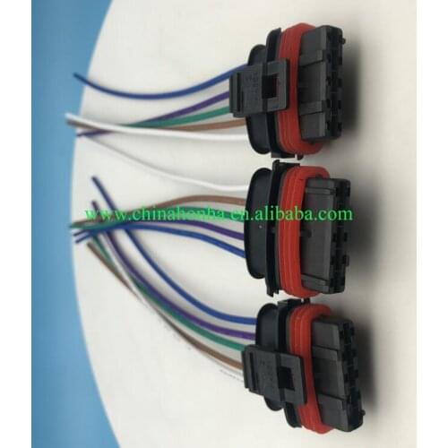 Free shipping 10/20/50/100 pcs/lots 5 pin waterproof connector housing 3.5 series auto electrical plug wire harness