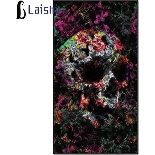 Skull Flower mazayka rhinestone Full square Diamond painting full round drill DIY diamond art 5d mosaic full embroidery art