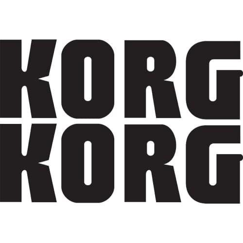 For 2Pcs/Set Studio o Keyboard Piano MIDI Tuners DJ Vinyl Decals KORG Two Stickers 7"