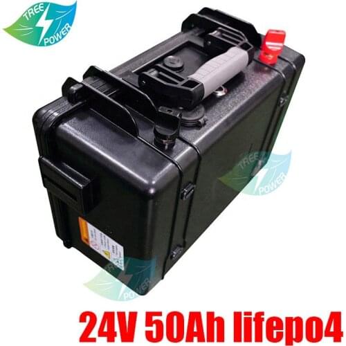 24v 50Ah LiFePO4 Battery lithium Battery pack for motorbike solar panel AGV ups Solar energy storage system backup power
