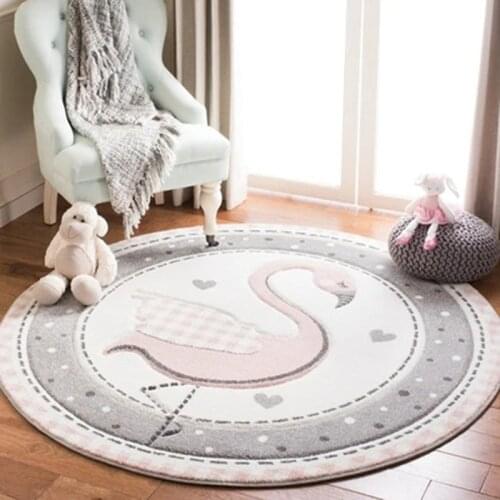 Carpet Rug Bedroom Decoration Cartoon Cute Round Carpet Thick Kid Carpets Room Decor Dywan 러그 ковер ковер в гостинную диван baño