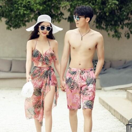 Swimsuits Bikini Girl Swimwear Women Swimsuit Tankini Woman New Couple 2020 Korean Men Skirt Sexy Three Piece Suits Park