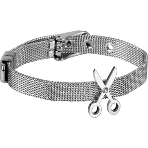 LUXUKISSKIDS Hot Sale Stainless Steel Style Bracelets Bangles Titanium Jewelry Mesh Waistband Belt Stainless Steel