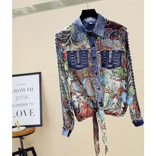 MIUXIMAO Blouses With Tie