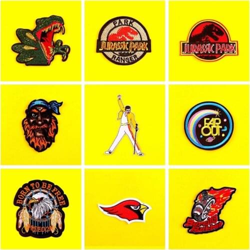 Anime character Patches Clothing Stickers Stripe On Clothes badge Embroidery Patch Clothing Iron on Patch Sewing for t shirt