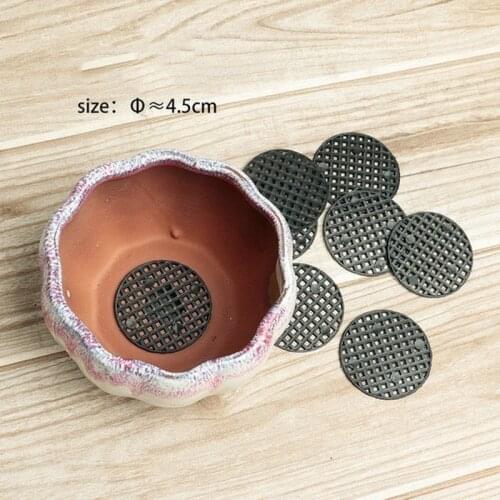 Flower pot bottom mesh pad more meat basin bottom hole gasket leakproof gardening household life supplies