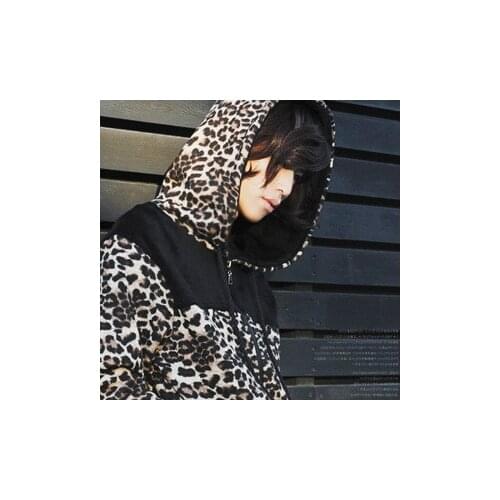 S-4XL 2017 New mens clothing personality Male DS DJ fashion casual Leopard Hoodie sweatshirt coat plus size singer costumes
