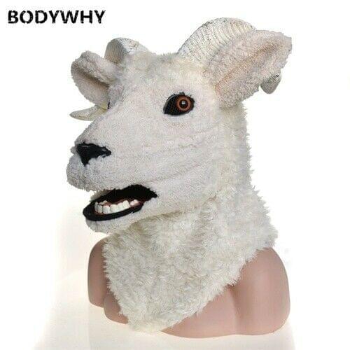 New Sheep Mascot Costume Can Move Mouth Head Suit Halloween Outfit Cosplay 2020