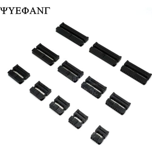 5set 2.0mm FC-6P/8/10/14/16/20/26/30/34/40P Horn Plug Socket IDC Crimping Connector