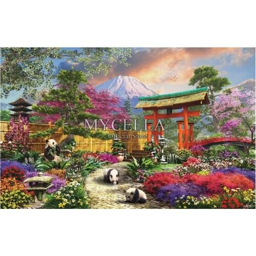 Landscape Flowers 5d Diy Diamond Painting Fuji Flora Mosaic Needlework Diamond Embroidery Home Decor Craft Full Christmas Gifts