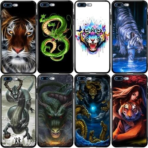 Phone Case for Samsung A5 A6 A7 A8 A10 A20 A30 A40 A50 A60 A70 A80 A90 J3 J4 J5 J6 J8 Plus Tiger Dragon