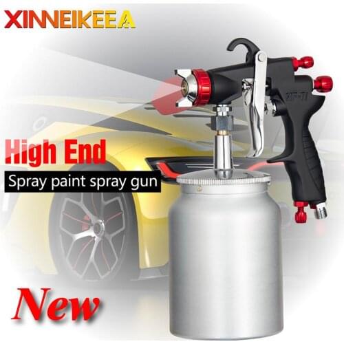 High Quality Pneumatic Spray Gun Furniture Automobile Industry Spray Gun 1.0 1.3 1.5 1.8mm 600cc Pressure Type Gravity Spray Gun