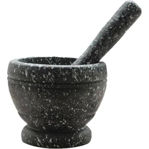 Resin Mortar Pestle Tool Set 11 Cm Large Mortar Kitchen Herbs Spices Food Shredi Dropship