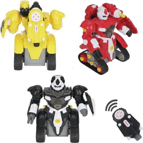 DIY Assembly 2.4G Mini Rechargeable RC Robot Building Blocks Education Kids Toy Parent-Child Interactive Game Toys