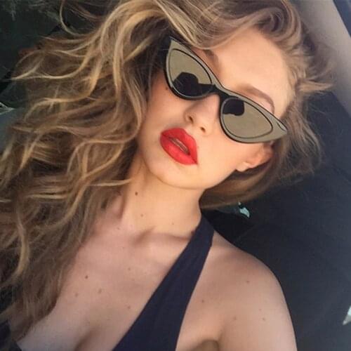 2021 cat eye shade for women fashion sunglasses brand woman vintage retro triangular cateye glasses sunglasses Sexy