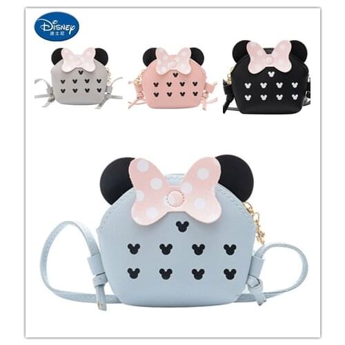Disney Anime Mickey Minnie Mouse Bag Mini Waterproof Shoulder Bag Baby Girls Cute messenger bag Christmas gifts for children