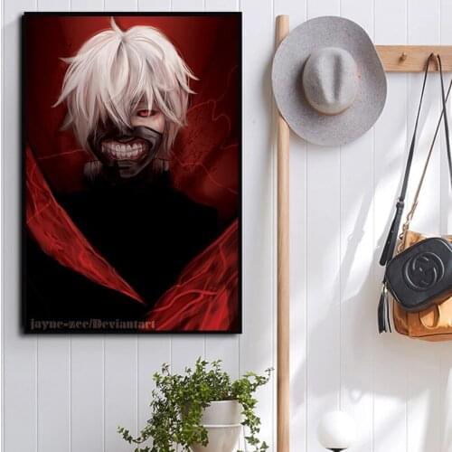Tokyo Ghoul Colorful Original Design Anime Poster Wall Art Print,50 x 70 cm,No Frame