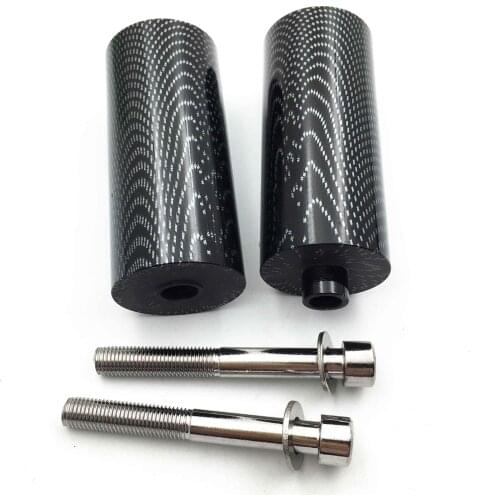 Aftermarket Motorcycle Parts No Cut long Extended Frame Slider For Yamaha 1996-2007 YZF 600R Thundercat CARBON FIBER
