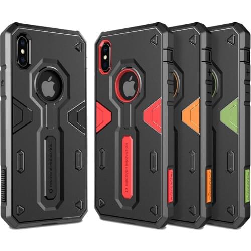 Nillkin Defender Case Ⅱ Layers Phone Protective Cover Back Shell For Apple iPhone XS Max XR 7+ iPhone 8 Plus Dual Color TPU+PC