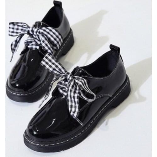 2020 new Mary Jane shoes butterfly flat shoes knot round head Harajuku womens shoes
