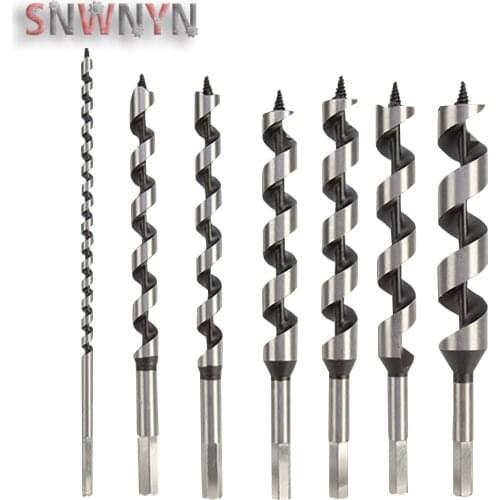 1/6pcs 230mm 6-25mm Auger Drill Bits Twist Drill Bit Sets High Carbon Steel Woodworking Drill Set Tool