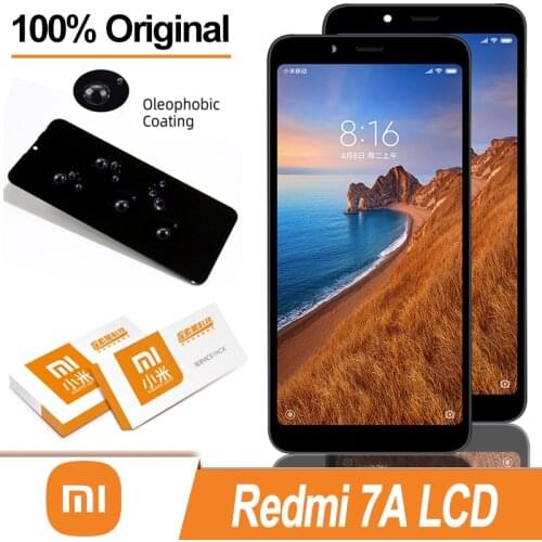 100% Original 5.45" IPS Display with frame for Xiaomi Redmi 7A LCD Touch Screen Digitizer Assembly Repair Parts