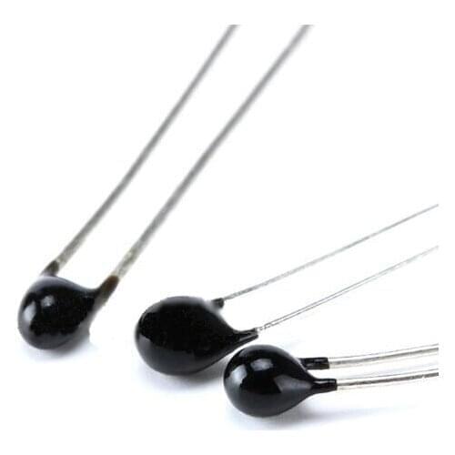 100pcs/lot Thermal Resistor NTC-MF52AT 100K 5％ B value: 3950 1% Negative Temperature Coefficient Thermistor