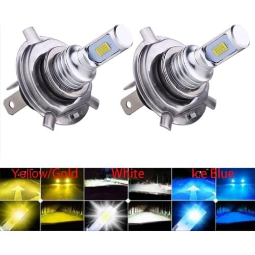 2Pcs H4 H7 H11 H8 H9 9006 HB4 H1 9005 HB3 LED Mini Car Headlight Bulbs HeadLamp CSP Chip 20000LM Auto Fog Lights 6000K 4300K