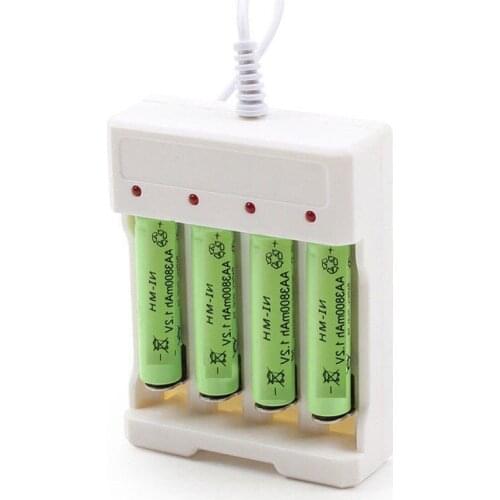 Rechargeable batteries of the ni-mh drum of pces 1.2 v 3800mah a a gtf 4 batteries + battery charger 1pc usb for aa/aaa battery