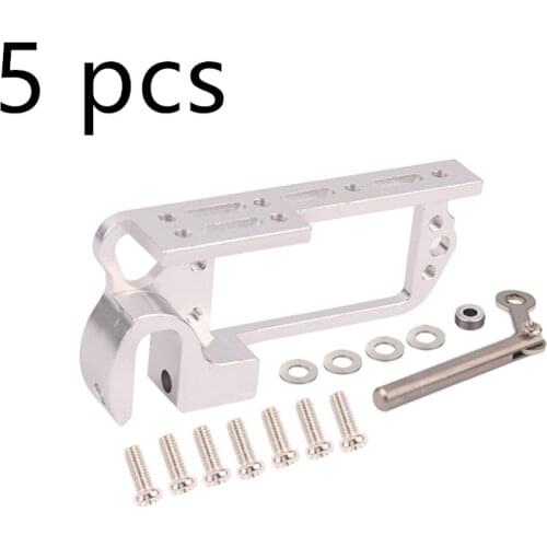 5pcs Aluminum Throw Device Switch Servo Dispenser Drone Thrower Adapter Air Dropping System for MG995 Servo 25T Servo Arm