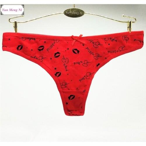 Free shipping 5pcs/lot Womens cotton panties Girl Briefs Fashion printed ladies underwear foreign trade sexy women thong 87357