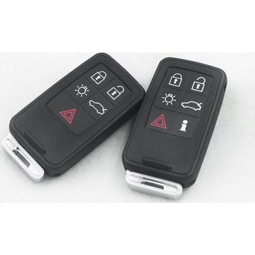 Smart remote Key Shell Case For Volvo S60L XC60 S80L V60 V40 Keyless Entry Fob Key Cover With Insert Emergency Key Blade
