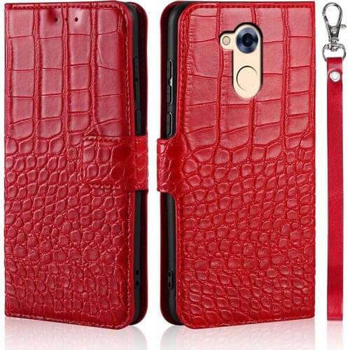Flip Phone Case for Huawei Honor Play 6A DLI-TL20 DLI-AL10 Cover Crocodile Texture Leather Book Design Luxury Coque Wllet Capa