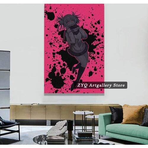 Himiko Toga My Hero Academia Poster Living Room Wall Art Home Decor Canvas Anime Print Painting Modern Modular Pictures