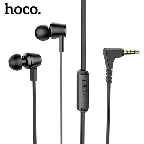 Hoco 3.5mm In-Earphone Colorful Bass Stereo Wired Headphone With Microphone For Xiaomi Samsung Comfortable Wearing Music Headset