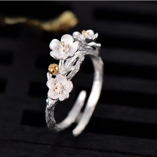 Creative Style Boho Flower Rings For Women Men Adjustable Ring Fashion Charm Jewelry Wholesale 2021