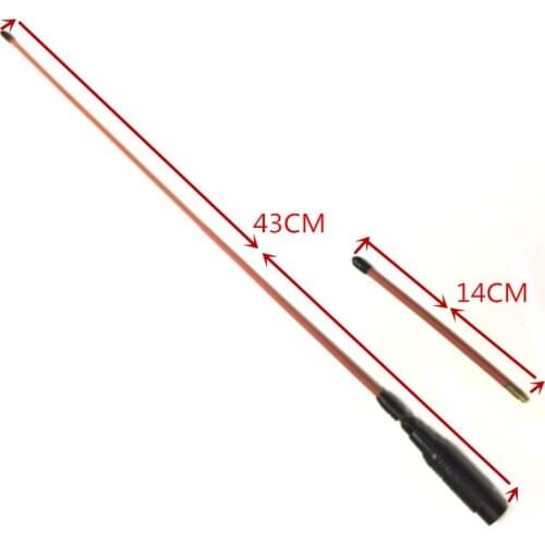 Red Dual-Section Soft Antenna144/430MHZ for YAESU VX-177, VX-180, VX-300, VX-400, VX-410, VX-800 walkie talkie