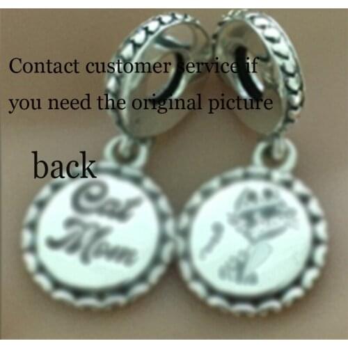 2021 High-quality New Fashion S925 Sterling Silver Cat Animal Pendant, Fashion Original Diy Bracelet For Girls To Make Jewelry