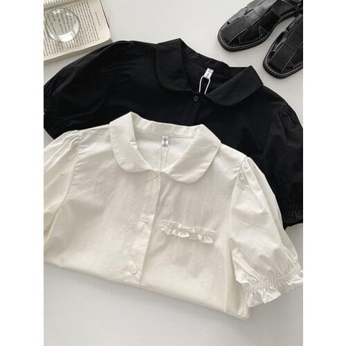 LIEZHAMO Womens Black Shirts