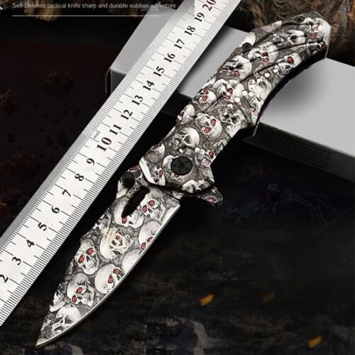 22CM-3CR13 Stainless Steel Multifunctional Pocket Knife Outdoor Camping Knife High Hardness X30 Self-defense Knifes