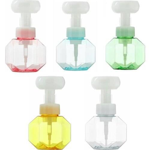 Refillable Bottle Flower Pump Head Soap Bottle Foaming Lotions Soap Shampoo Cosmetic Empty Bottle 300ML